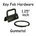 thumbnail image 1 of 100 Key Fob Hardware with Key Rings Sets - 1" or 1.25" - PICK COLOR, 1 of 1