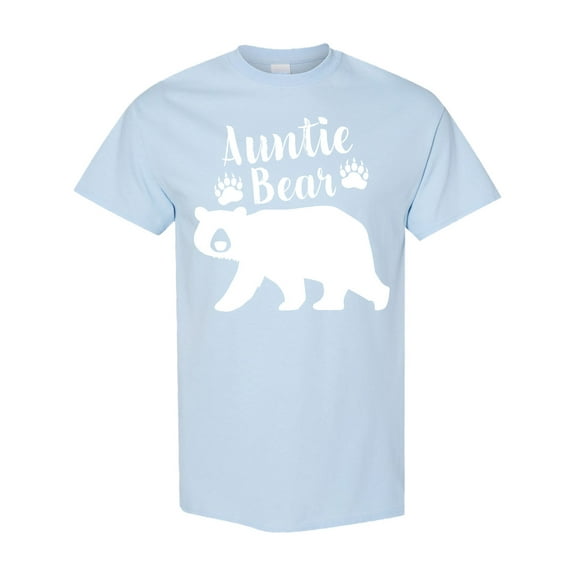 Inktastic Auntie Bear in White T-Shirt