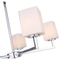 thumbnail image 3 of Woodbridge Lighting Candice 5-Light Glass Chandelier in Chrome/Opal Square, 3 of 4