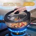 thumbnail image 5 of Universal Lid for Pots,Pans and Skillets,Tempered Glass Lid with Heat Resistant Silicone Rim,Fits  10", 11", 12" Diameter Cookware,Replacement Lid for Frying Pan and Cast Iron Skillet., 5 of 7