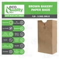 thumbnail image 6 of [2000 Count] Mini Brown Kraft Paper Bag (1 lb) Small - Paper Lunch Bags, Small Snacks, Gift Bags, Grocery, Merchandise, Party Bags (3 1/2 x 2 3/8 x 6 7/8) (1 Pound Capacity) by EcoQuality, 6 of 6