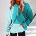 thumbnail image 2 of VEKDONE Outdoor Hoodie Sweatshirts for Women 2025 Clearance Sale Long Sleeve Tie-Dye Pullover Top with Pockets Teen Girl Fall Loose Fit Y2K Sweatshirt Blue XL, 2 of 5