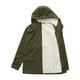 thumbnail image 3 of Chaquetas y abrigos casuales con capucha y manga larga para mujer, color liso, con botones, bolsillos, manga larga, cremallera, capucha, abrigos casuales, top de poliéster para mujer, 3 of 4