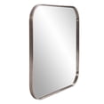thumbnail image 2 of Tyler Dillon Brushed Brass Square Stainless Steel Framed Vanity Mirror - 30" x 30", 2 of 9