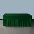 thumbnail image 2 of Gowinex Hunter Green 8' ft. Spandex Table Skirt 96Lx30Wx30H Rectangular Fitted Stretch Tablecloth, 2 of 6