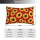 thumbnail image 2 of Fotbe Sunflowers On Red Funda de Almohada Decorativa Estilo Occidental, Lujo en Algodón, Fundas para Almohadas King, Cojín Estampado para Decoración del Hogar-20"x30", 2 of 6