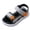 Grey, variant on Nwiuh Boys Double Adjustable Strap Lightweight Sandals (Red, 22)