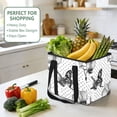 thumbnail image 4 of Collapsible Car Trunk Organizer with Handles 600D Oxford for Car Kitchen and Home Storage, Black and White Butterfly 13× 10.2×10.8inch, 4 of 6