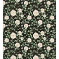 thumbnail image 3 of Ambesonne Eucalyptus Duvet Cover Sets, Top View Roses Leaves, 2-Twin, Dark Grey Green Champagne, 3 of 4
