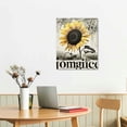 thumbnail image 3 of Nawypu Life Quote Sunflower Canvas Wall Art Framed Print Rustic Life is a Journey not a Destination Poster Painting Desk Sign Home Office Living Room Bedroom Decor, 3 of 5