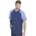thumbnail image 6 of Dickies Dynamix Medical Scrubs Top for Men Crew Neck DK670, XL, Navy, 6 of 6