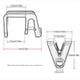 thumbnail image 4 of Clips de parachoques para barcos, accesorios ajustables para barcos, piezas de accesorios, gris, 4 Uds., 4 of 4