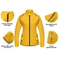 thumbnail image 3 of Little Donkey Andy Women's Lightweight Waterproof Cycling Jacket with Removable Sleeves for Biking Running Golf Golden Rod XS, 3 of 6