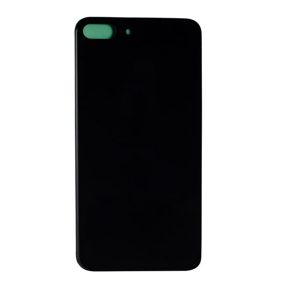 Replacement Back Housing Glass Cover With Larger Camera Hole Opening Compatible With iPhone 8 Plus 5.5 - Black