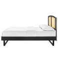 thumbnail image 6 of Platform Bed Frame, Queen Size, Wood, Black, Modern Contemporary Urban Design, Bedroom Master Guest Suite, 6 of 9