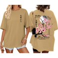 thumbnail image 2 of adaychics Japanese Graphic Tees for Women Flower Crew Neck Fashion Casual T Shirts Summer Loose Fit Tops Daily Wear, 2 of 8