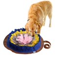 thumbnail image 2 of stanreset Chien de Compagnie Odeur Formation Reniflant Alimentation Rond Tapis Jouet Interactif Coussin Résistant à la Morsure Lavable Bleu, 2 of 6