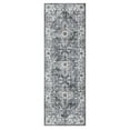 thumbnail image 2 of Garvee 2x6 Long Runner Rug Non-Slip Washable Bedsides Rug Runner Vintage Rug Soft Floral Print Rug Indoor Rug for Hallway Laundry, Gray, 2 of 8
