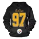 thumbnail image 1 of Hoodie Steelers Nfl 7 Roeth 90 Watt 97 Heyward Sudadera, 1 of 3