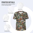thumbnail image 3 of Picia Alcohol Bottles Pattern Mens Polo Shirts Quick Dry Short Sleeve Golf T Shirt Performance Moisture Wicking Casual Workout Baseball T-shirt-Large, 3 of 7