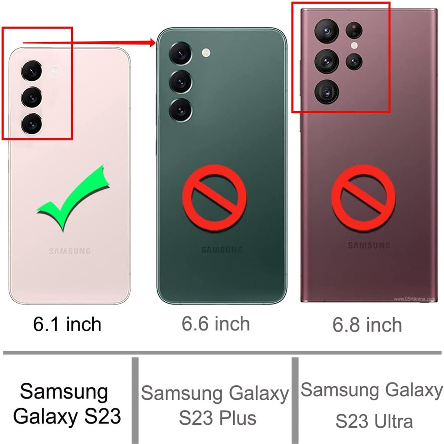 JTCASES for Samsung Galaxy S23 Case 6.1" 5G Phone 2023, Military Grade Shockproof Impact Resistant Corners Wireless Charging Non-Slip Grip Cover, Gray