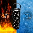 thumbnail image 5 of 30 oz Flip Straw Tumbler with Top Handle Resuable Vacuum Insulated Flip Top Water bottle for Home Office Car Dishwasher Safe, 5 of 6