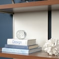 thumbnail image 6 of Sauder Vista Key Modern 4-Shelf Wood and Metal Bookcase in Pearl Oak, 6 of 11