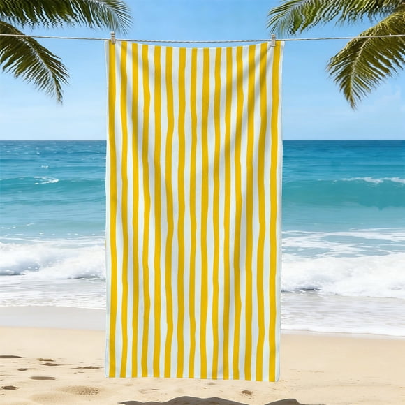 Toalla de playa de microfibra superabsorbente: toalla ligera de secado rápido para piscina, viajes, camping y para evitar la arena.
