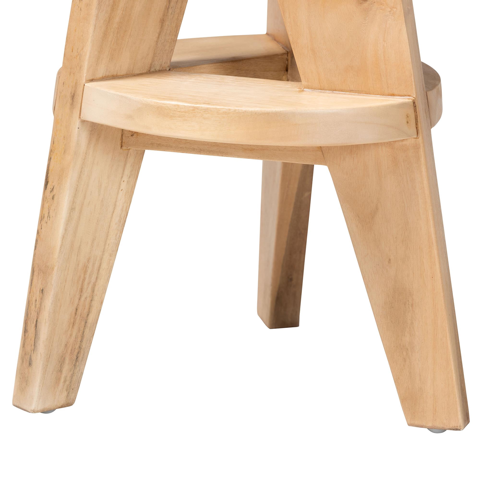 bali & pari Roy Japandi Counter Stool, Counter Height, Natural Brown