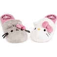 thumbnail image 1 of Hello Kitty x Pusheen Plush Slippers Sanrio x GUND (Adults), 1 of 6