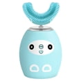 thumbnail image 1 of pitrice Electric Toothbrush 360-degree Plastic Portable Toothbrushes Adjustable Tooth Cleaning Tool with USB Cable for Children Kids Blue/Normal, 1 of 9