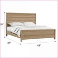thumbnail image 2 of Queen Size Engineered Wood Panel Bed Sand Dune Tan - Easy Assembly & Care for Master Bedroom, 2 of 6