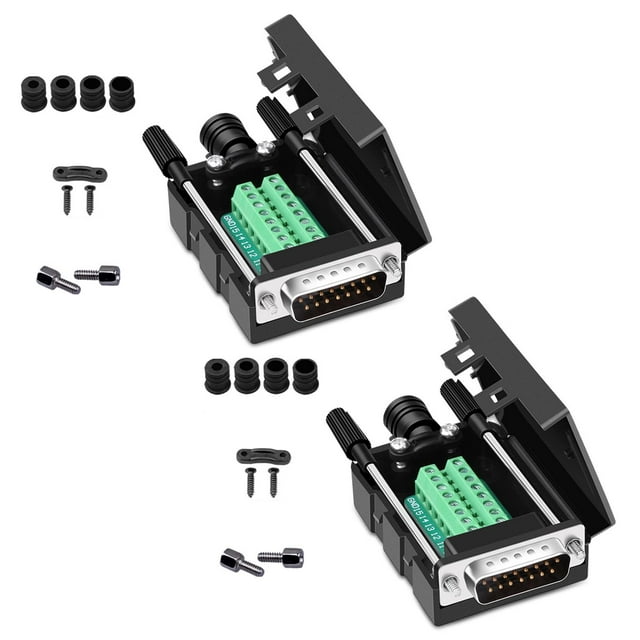 Adaptador Serial Macho DB15 Sin Soldadura ANMBEST 2 Piezas