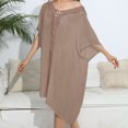 thumbnail image 5 of Daiosportswear Womens Swimsuit Cover Up Hollow Out Swimwear Beach Bathing Suit Bikini Coverups,Cover-Up for Women Brown 6(Free Size), 5 of 6