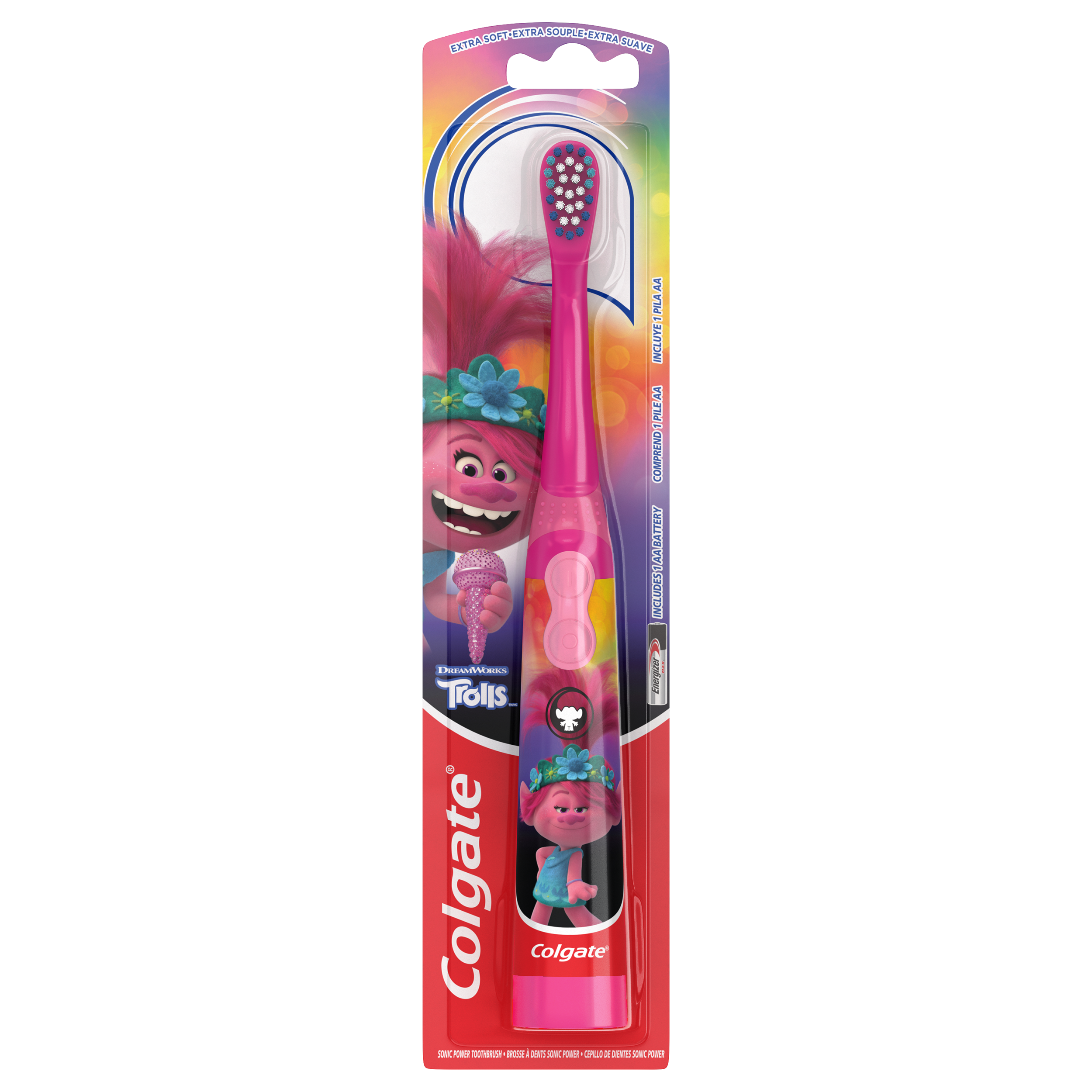Colgate Kids Trolls Battery Powered Toothbrush, 1 Count