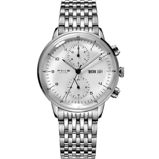 Heritor Automatic Prescott Leather-Band Watch W/ Day/Date  display picture 1