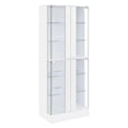 thumbnail image 3 of Cabra 4-door LED Curio Display Cabinet White High Gloss, 3 of 13