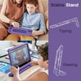 thumbnail image 6 of JETech Kids Case for iPad Pro 11 Inch All Models, iPad Air 5/4 (10.9-Inch) with Built-in Screen Protector, Shockproof Full-Body Handle Stand Tablet Protective Cover (Deep Purple), 6 of 6