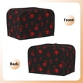 thumbnail image 3 of Toaster Cover 4 Slice Terror Dustproof Bread Maker Cover Fingerprint Bakeware Protection Wide Slot Toaster Bag Reusable Kitchen Small Appliance Cover TC278, 3 of 5