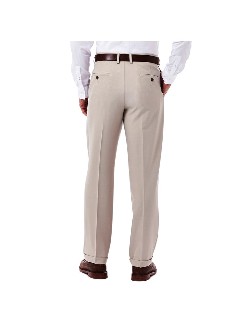 haggar eclo stria classic fit pleated dress pants Allure Bridals 8917 – Nearly Newlywed main image 1