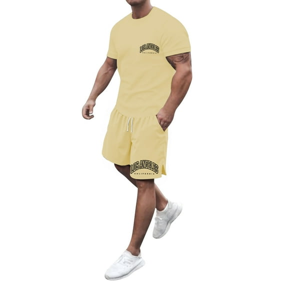 Men's Casual Shorts Full Suits for Men Slim Fit Suit Tuxedo Suit Set for Men Slim Fit Mens 3 Piece Jacket Mens Tuxedo Suits Formal 3 Piece T Fitted Tall Yellow S