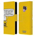thumbnail image 1 of Head Case Designs Officially Licensed Peanuts Charlie Brown Happiness Leather Book Wallet Case Cover Compatible with Samsung Samsung Galaxy S9, 1 of 1