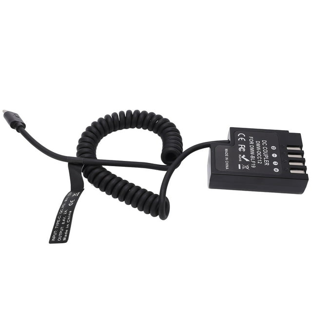 Batterie Factice Décodée, DMW DCC12 Batterie Factice Stable Plus Longue Durée de Vie de la Batterie Avancée pour Appareil Photo Numérique pour GH3 GH4 GH5