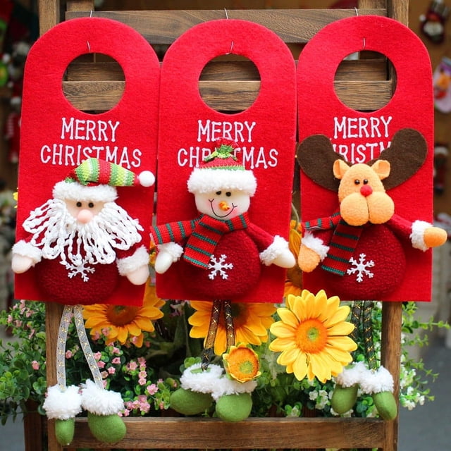 RV 3 Árbol de navidad Decoración navideña Colgantes navideños, Muñeco de nieve navideño Nieve navideña, Decoración navideña Colgante 30 * 14cm brillar Electrónica