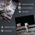 thumbnail image 4 of Pack of 4 NASA Space Apollo 11 Mission Emblem Moon Landing 50th Anniversary Astronaut Neil Armstrong Buzz Aldrin Unframed 12X16 Inch Wall Art Living Room Prints Set, 4 of 5