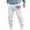 White, variant on Generic Men’s Merry Christmas Print Sweatpant Fashion Elastic Waist Drawstring Gym Workout Jogging Pants with Pockets