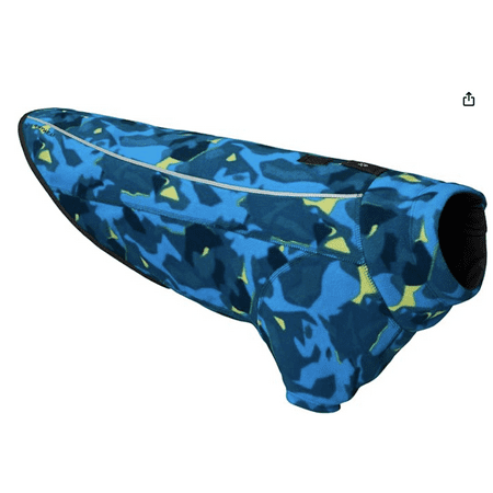 Ruffwear  Climate Changer Quick Drying  Breathable Fleece Jacket for Dogs Glacier Small