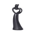 thumbnail image 1 of Escultura de pareja de resina negra minimalista de 14 cm abstracta, 1 of 2