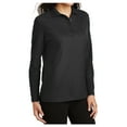 thumbnail image 4 of Yellow Rooster Women's Silk Touch Long Sleeve Polo Shirt Black XS, 4 of 6