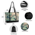 thumbnail image 2 of FORMRS Canvas Laptop Tote Bag for Women with 15.6" Computer Compartments Shoulder Handbag, Floral Forest Pattern, 2 of 7